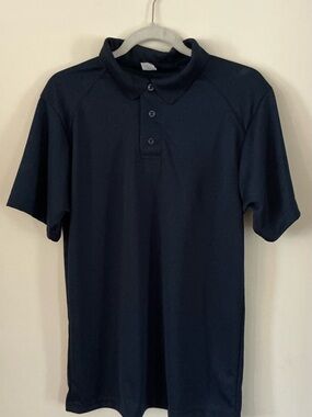 Men's Navy Polo Shirt - Classic Short Sleeve - C2 Sports - Small - New